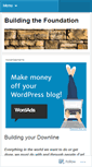 Mobile Screenshot of buildingthefoundation.wordpress.com