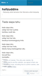 Mobile Screenshot of hafizuddins.wordpress.com
