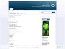 Tablet Screenshot of hafizuddins.wordpress.com