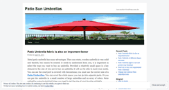 Desktop Screenshot of patiosunbrellas.wordpress.com