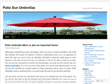 Tablet Screenshot of patiosunbrellas.wordpress.com