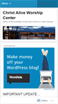 Mobile Screenshot of christalive.wordpress.com