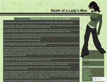 Tablet Screenshot of deathofaladysman.wordpress.com