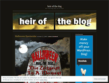 Tablet Screenshot of heirofthedog.wordpress.com