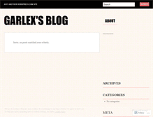 Tablet Screenshot of garlex.wordpress.com