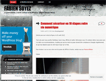 Tablet Screenshot of fabiensoyez.wordpress.com