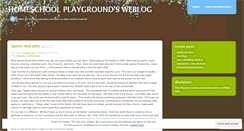 Desktop Screenshot of homeschoolplayground.wordpress.com