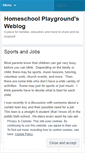 Mobile Screenshot of homeschoolplayground.wordpress.com