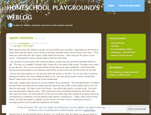 Tablet Screenshot of homeschoolplayground.wordpress.com