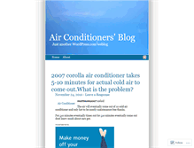 Tablet Screenshot of buyairconditioners.wordpress.com