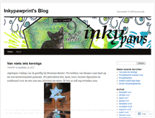 Tablet Screenshot of inkypawprint.wordpress.com