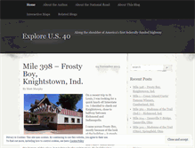 Tablet Screenshot of exploreroute40.wordpress.com