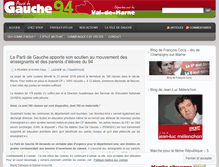 Tablet Screenshot of lepartidegauche94.wordpress.com