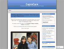 Tablet Screenshot of capracare.wordpress.com