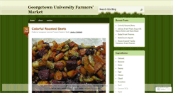 Desktop Screenshot of georgetownuniversityfarmersmarket.wordpress.com