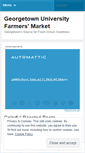 Mobile Screenshot of georgetownuniversityfarmersmarket.wordpress.com