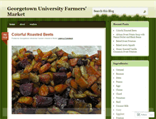 Tablet Screenshot of georgetownuniversityfarmersmarket.wordpress.com