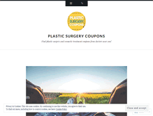 Tablet Screenshot of plasticsurgerycoupons.wordpress.com