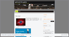 Desktop Screenshot of goldandthegame.wordpress.com