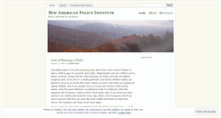 Desktop Screenshot of midamericanpolicyinstitute.wordpress.com