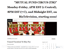 Tablet Screenshot of mutualfundcircus.wordpress.com