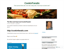 Tablet Screenshot of cookinfanatic.wordpress.com