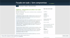 Desktop Screenshot of focadoemtudo.wordpress.com