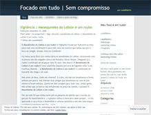 Tablet Screenshot of focadoemtudo.wordpress.com