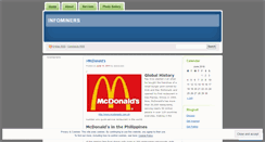 Desktop Screenshot of infominers.wordpress.com