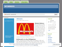 Tablet Screenshot of infominers.wordpress.com