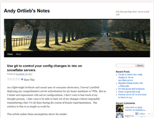 Tablet Screenshot of andyortlieb.wordpress.com