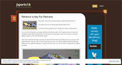 Desktop Screenshot of jsports16.wordpress.com