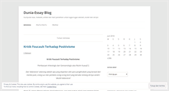Desktop Screenshot of duniaesai.wordpress.com