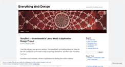 Desktop Screenshot of everythingwebdesign.wordpress.com