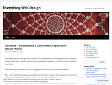 Tablet Screenshot of everythingwebdesign.wordpress.com