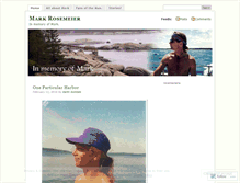 Tablet Screenshot of markrosemeier.wordpress.com