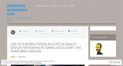 Desktop Screenshot of mrgnome.wordpress.com