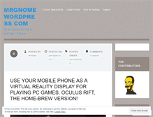 Tablet Screenshot of mrgnome.wordpress.com