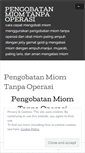 Mobile Screenshot of pengobatanmiomtanpaoperasiblog.wordpress.com