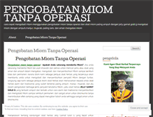 Tablet Screenshot of pengobatanmiomtanpaoperasiblog.wordpress.com