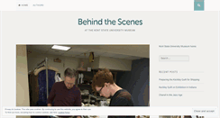 Desktop Screenshot of kentstateuniversitymuseum.wordpress.com