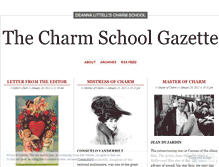 Tablet Screenshot of charmschoolgazette.wordpress.com