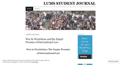 Desktop Screenshot of lumsjournal.wordpress.com