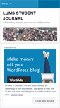 Mobile Screenshot of lumsjournal.wordpress.com