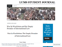 Tablet Screenshot of lumsjournal.wordpress.com