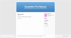 Desktop Screenshot of escambiafire.wordpress.com