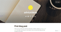 Desktop Screenshot of adviceideas.wordpress.com