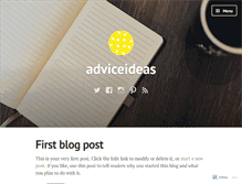 Tablet Screenshot of adviceideas.wordpress.com