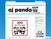 Tablet Screenshot of ajpanda.wordpress.com