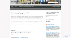 Desktop Screenshot of amodularlife.wordpress.com